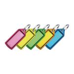 Key Hanger Sliding with Fob Label Small Assorted [Pack 100]